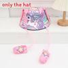 Cartoon Fisherman Hat For Kids With 3d Ears And Stitch Spider Man Print Design Summer Sun Protection Cotton Polyester