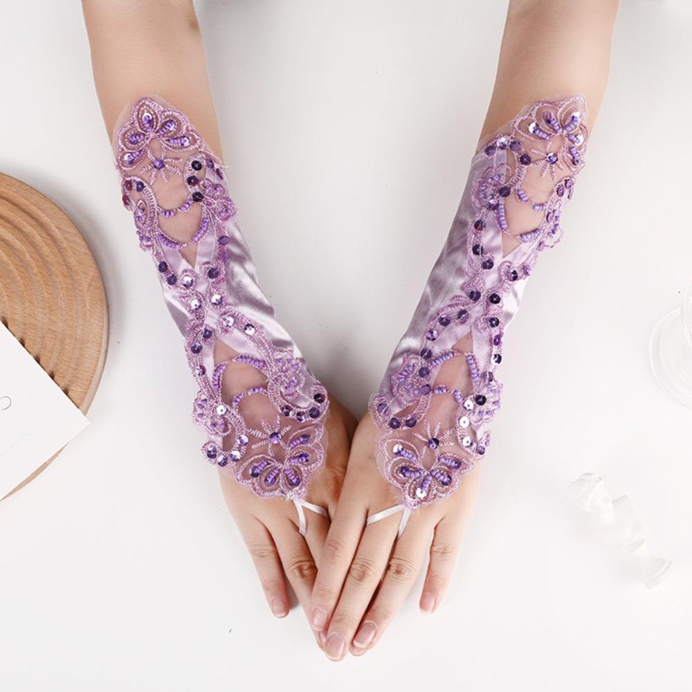 Праздничное платье Свадебные свадебные перчатки Аксессуары для одежды Свадебное платье Варежки Вечерний выпускной декор Леди