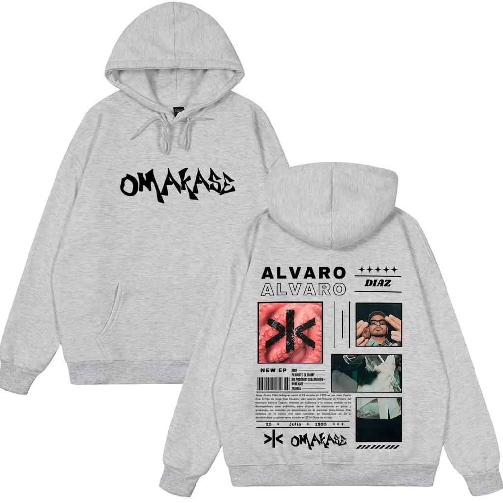 Alvaro Diaz Omakase Album 2026 Tour Merch Hoodie Men Women Oversized Pullover Long Sleeves Loose Cozy and Versatile