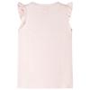 T-shirt enfants avec manches à volants rose pâle 92/104/116/128/140