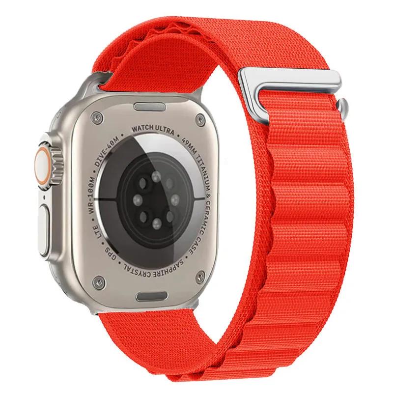 Ремешок Alpine Loop для Apple Watch Ultra 3 Ремешок 49 мм 11 10 9 8 7 46 мм 42 мм 45 мм 41 мм Нейлоновый Спортивный Браслет iWatch 6 5 SE 44 мм Ремень