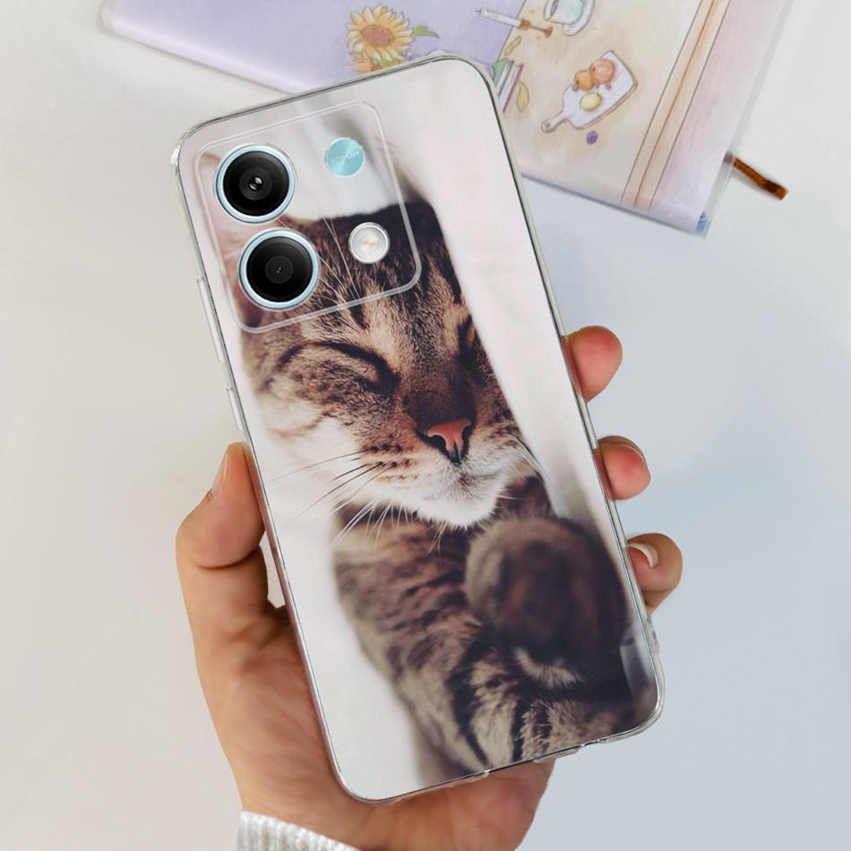 For Xiaomi Redmi Note 13 4G Case Redmi Note 13 Pro 4G Global Cute Soft Silicone TPU Slim Cover For Redmi Note13 13Pro 4G