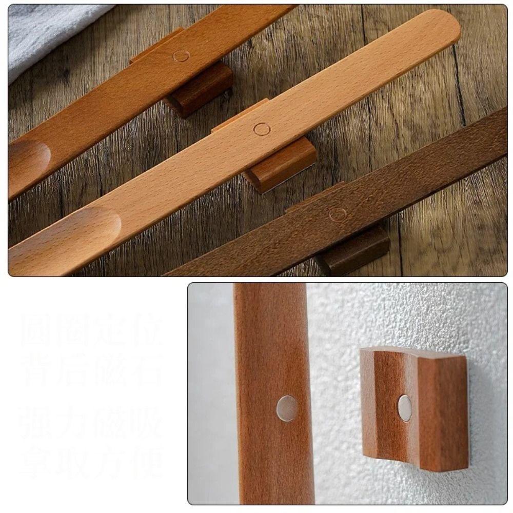 Ленивая ложка для обуви Магнитная рожок для обуви Деревянная ручка Длинный подъемник для обуви Креативный пуллер для обуви