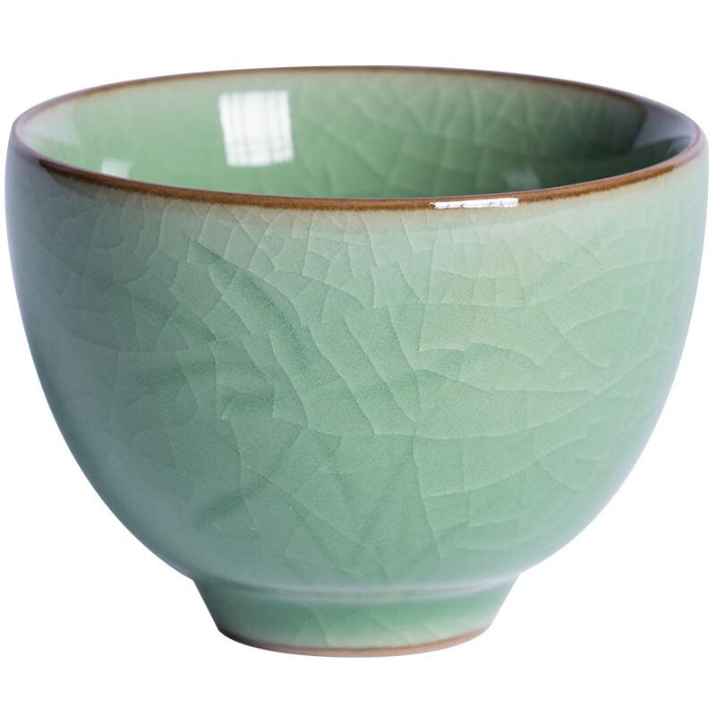 Zhi Nian Hua Longquan Celadon Ge Kiln Ice-Crack Teacup
