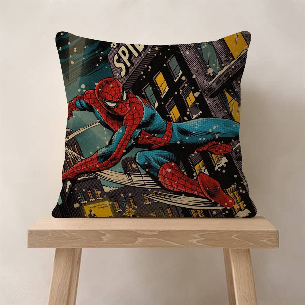 American Cartoon SSpider pc Maple Design Cushion Cover Happy Autumn Harvest Decor Holiday Decorati Pillow Cover