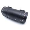 Universal Leather Motorcycle Travel Bags Saddle Bag Roll Barrel Bag Storage Tool Pouch