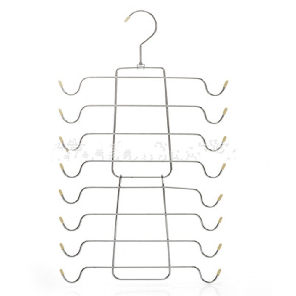 Metal Door Hanger Hook Belt Storage Tank Tops Hanger Folding Closet Organizer Bra Hangers