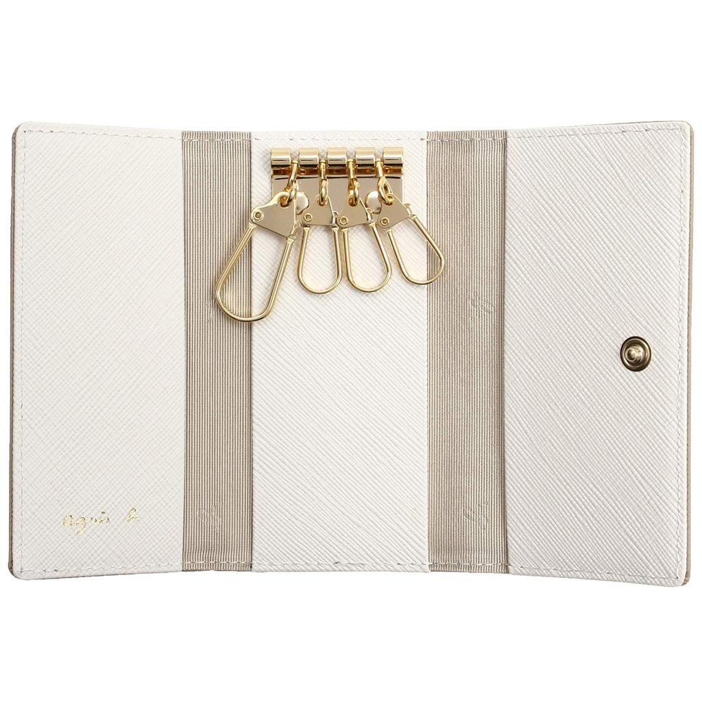 VOYAGE FEMME Key Case [Agnès B.] QAW05-07 (Beige)