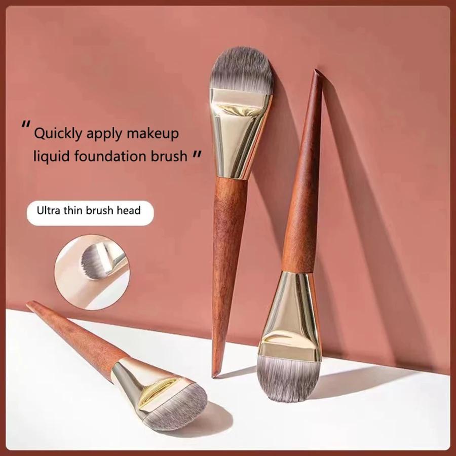 Ультратонкая жидкая основа для макияжа, кисть для тонального крема, кисть для тонального крема, тональный крем для контура лица, инструмент для консилера для макияжа