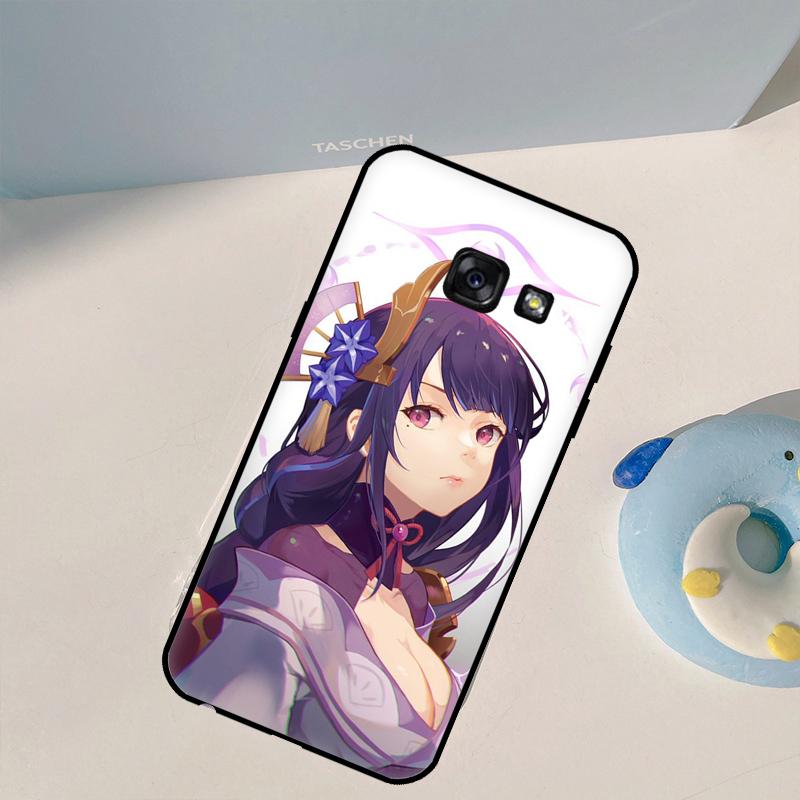 Чехол Genshin Impact Райдэн Сёгун для Samsung Galaxy M56 M13 M33 M53 M15 M35 M55 M06 M16 M36 M31 M12 M32 M52 M14 M34 M54