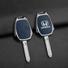 Zinc Alloy Leather Car Remote Key Case Cover For HONDA Accord CRV Pilot Civic 2003 2007 2008 2009 2010 2011 2012 2013 Accessory XE2
