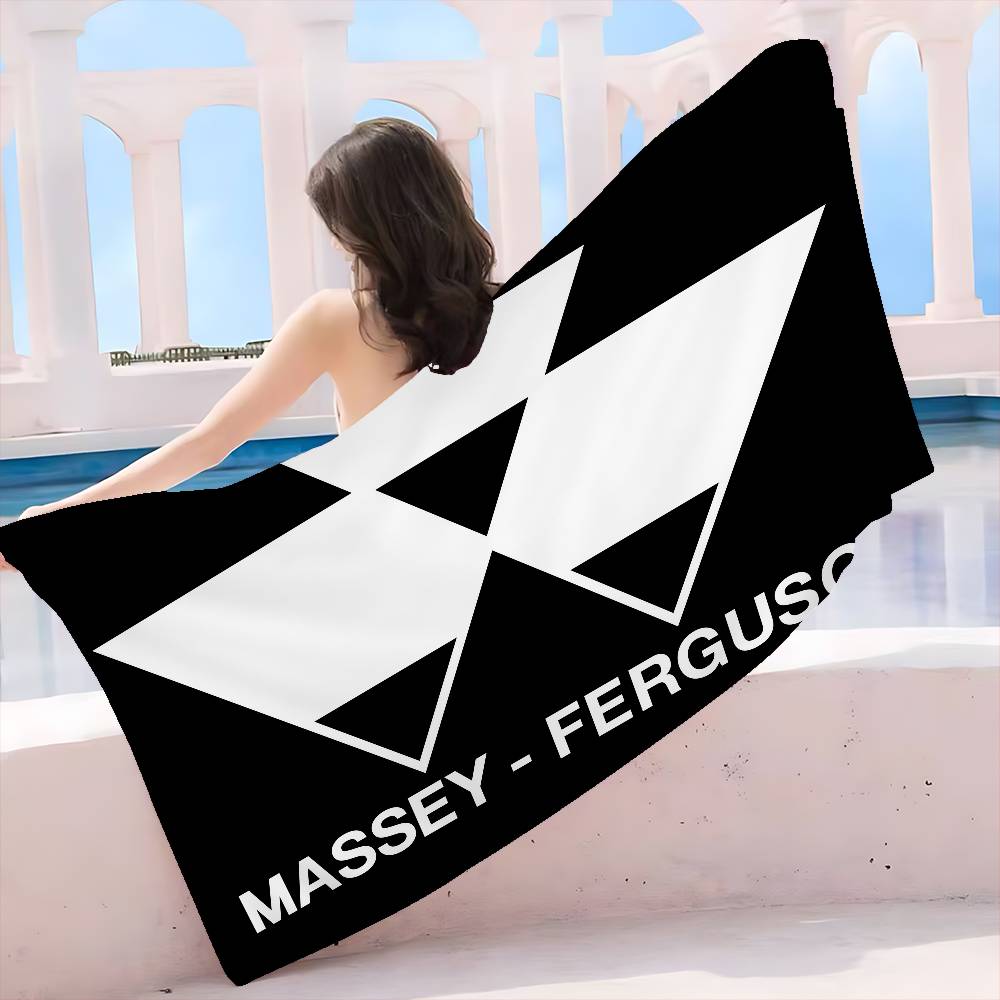 M-Massey F-Ferguson Микрофибра Пляжное полотенце Впитывающее Быстросохнущее Мягкое Йога Плавание Курорт Альпинизм Полотенце
