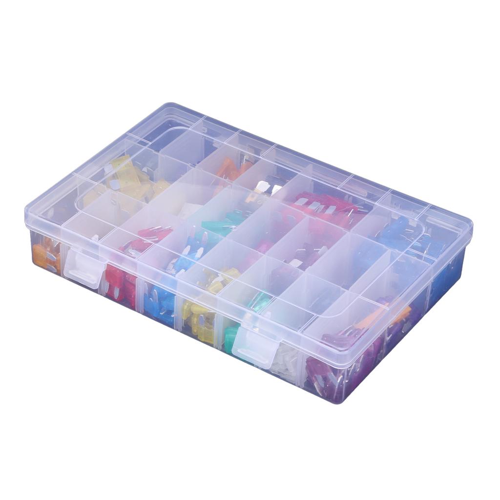 300pcs Blade Fuse Assortment Small Medium with Puller 2 3 5  7.5 10 15 20 25 30 35 40AMP for Car Boat Truck