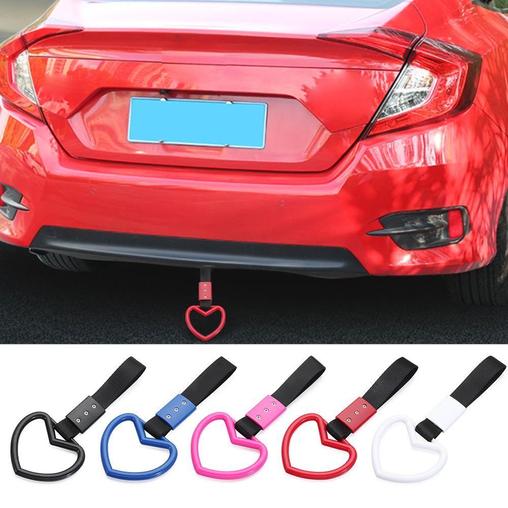 Drift Towing Rope Subway Handle Charm Car Accessory Handle Strap Heart Shape Strap Tow Ring