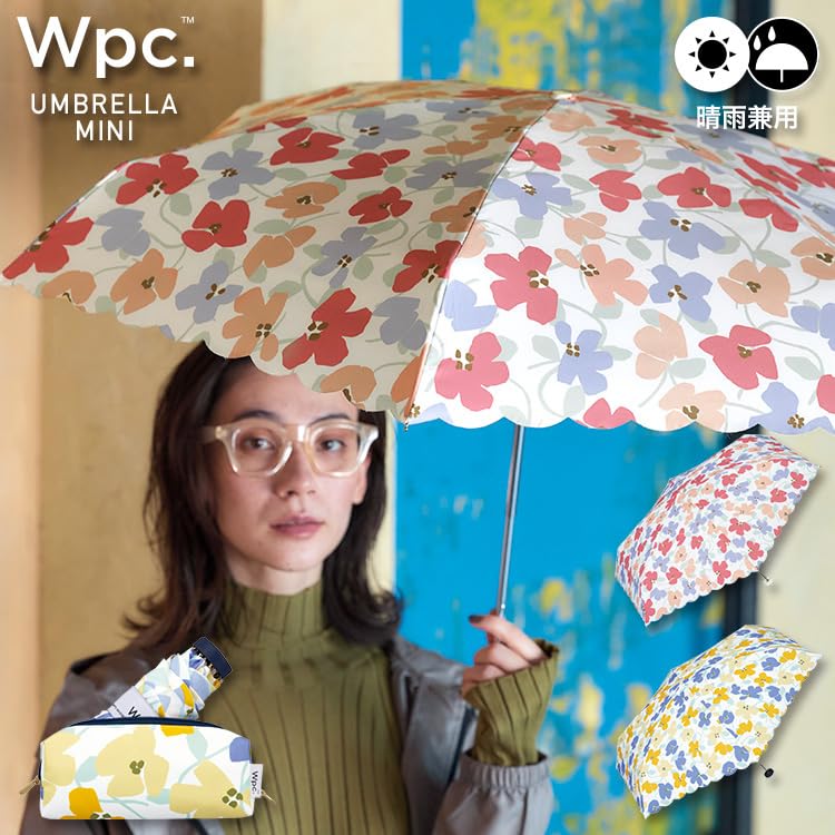 Складной мини-плед Ivy Rib для поездок на работу в солнечную и дождливую погоду или цветочный WPC. Зонт, Розовый, Зонт, 53см, Дни, Женщины, Женщины, Школа,