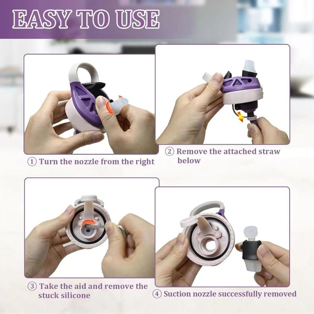 Портативная пищевая силиконовая насадка, черная детская соломенная крышка для рта для Contigo для Contigo