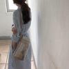 Весна-лето Женские длинные платья Полосатые кружевные хлопковые и льняные платья-рубашки