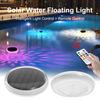 Плавающие светильники для бассейна на солнечных батареях IPX7 Водонепроницаемые плавающие светильники для бассейна с дистанционным управлением 9 режимов освещения Режим таймера Освещение бассейна