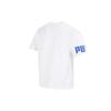 Puma Letter Logo Print Crew Neck Fitted Straight Short Sleeve T-Shirt Men Tops White 676665-52
