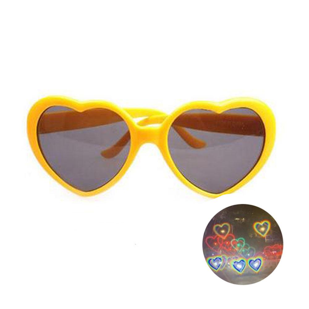 Love Heart Shaped Effects Glasses Watch The Lights Change To Heart Shape At Night Diffraction Glasses Women Fashion Sunglasses