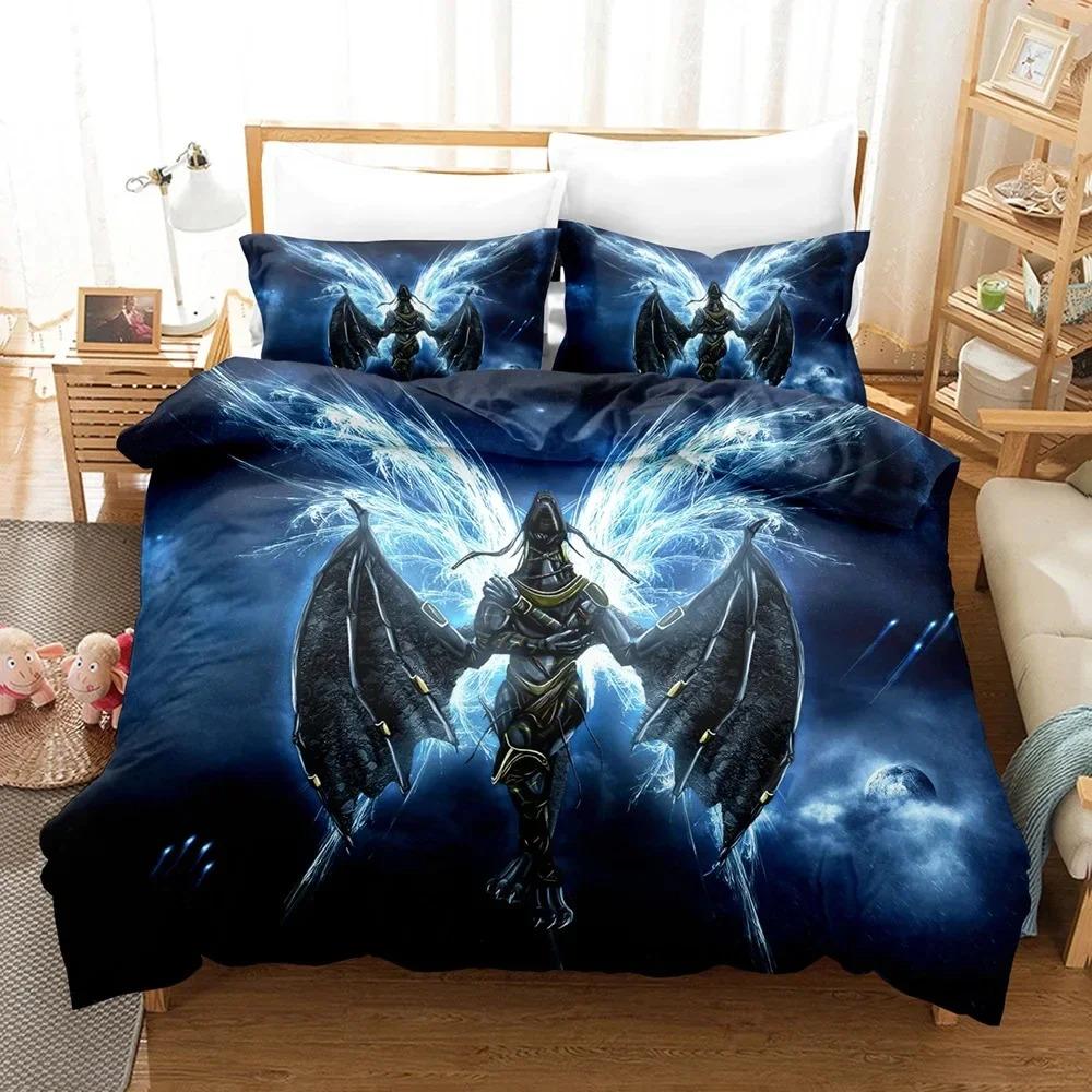 Комплект постельного белья с 3D-принтом «Падший ангел», пододеяльник, комплект постельного белья, пододеяльник, наволочка, одеяло размера «king-size», комплект постельного белья для мальчиков и взрослых