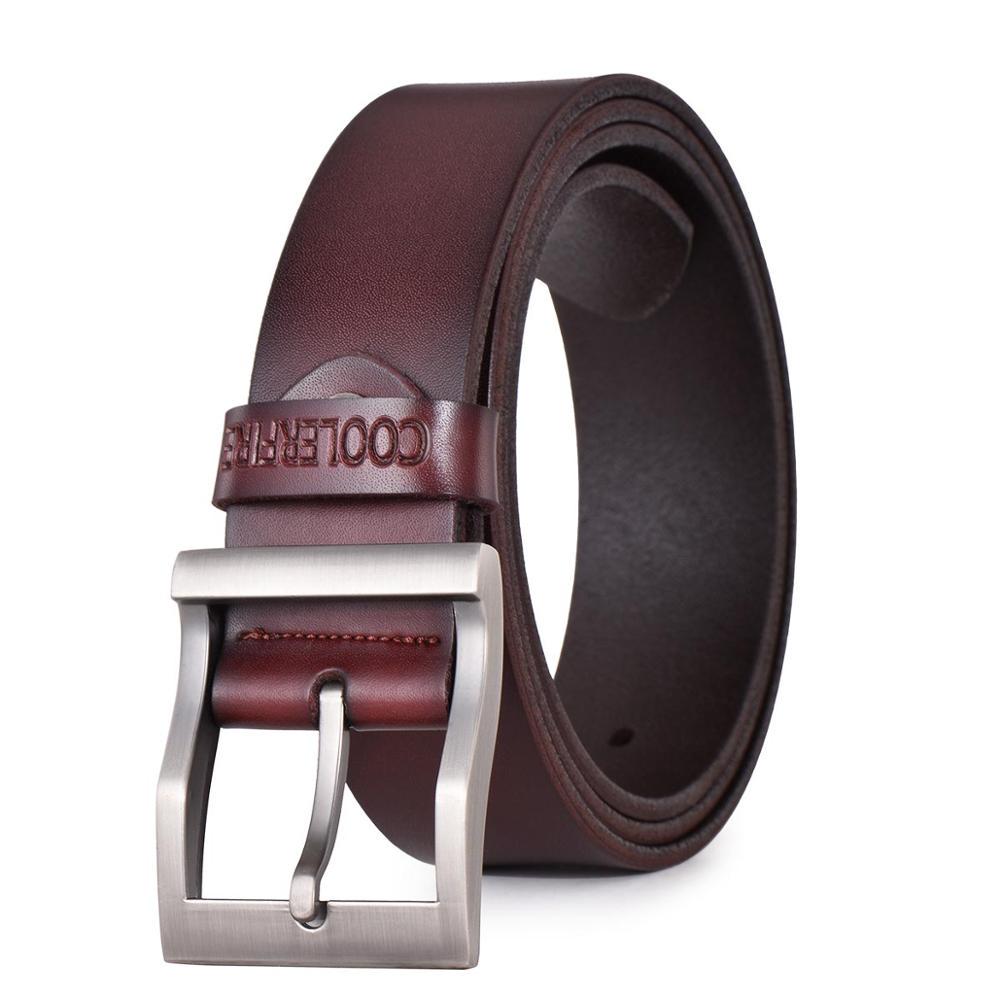 Genuine Leather Belts for Men Cowboy Luxury Strap Brand Male Vintage Fancy Jeans Designer Belt Men