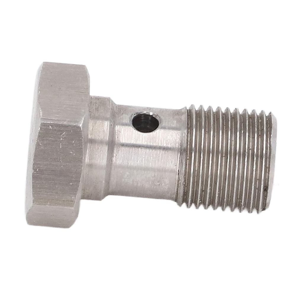 Фитинги болтов банджо M12x1.0 Метрическая резьба Одинарное отверстие Адаптер наконечника тормозного шланга с шайбами для тормозных/сцепных магистралей, турбо
