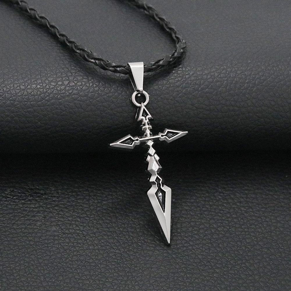 Аниме Сабля Кулон Ожерелье Emiya Cross Ювелирные Изделия Аксессуары Для Женщин Мужчин Подарки