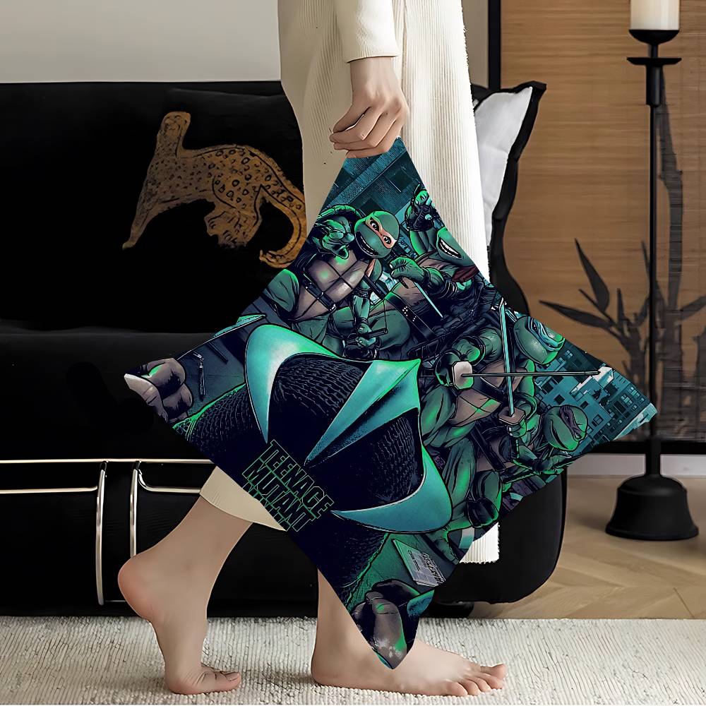 Anime TTeenage MMutant NNinja TTurtles Pillowcase Toon Gift Cushion Cover Bedroom Home Sofa Chair Seat Decor Pillow Case