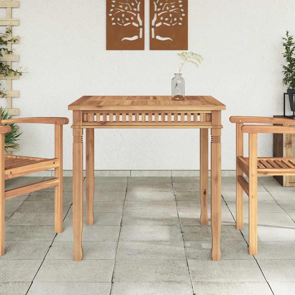 Garden Dining Table 80 x 80 x 80 cm Solid Teak Wood