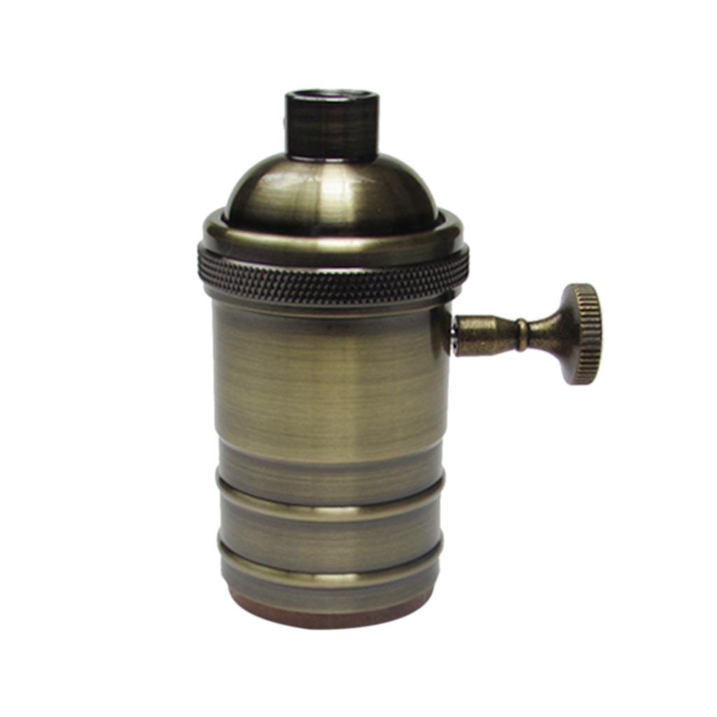 E27 Screw Retro Vintage Copper Lamp Pendant Lights Bulbs Holder Socket 250V 250W