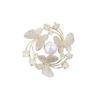 Elegant Wreath Flying Butterfly Brooches for Women  Pearl Pins Female Coat Corsage Trendy Brooch Party Wedding Gift