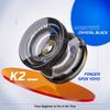 MAGICYOYO K2 Черный Отзывчивый Йо-йо для Детей Новичков с Дополнительным Неотзывчивым Йо-йо Pro Пластиковый Трюковый Йо-йо для Сумки для Йо-йо Подшипник, Взрослые+12
