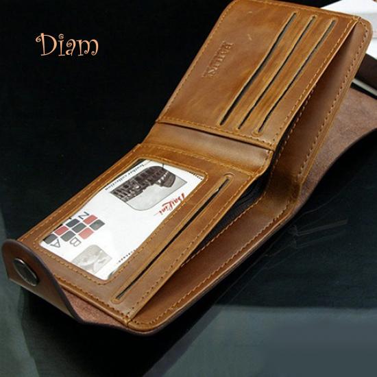 Мужской кошелек GQ из искусственной кожи, двойной кошелек, чехол для денег, тонкий кошелек для монет, карман