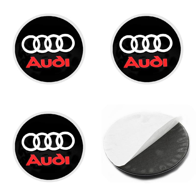 For Audi A5 4Pcs 56mm Car Wheel Hub Cap Center Sticker Emblem Badge Decal Accessories For Audi A1 A3 A4 A5 A6 A7 Q3 Q5 Q7 RS3 RS4 RS5 S3 S4