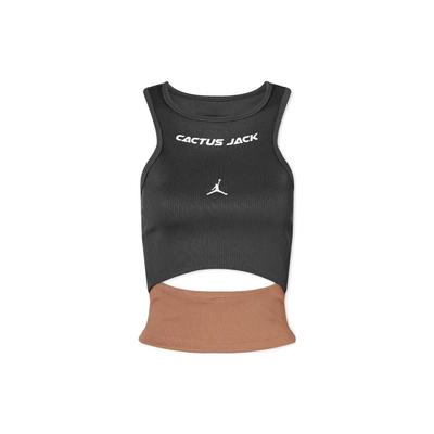 Женская майка Air Jordan x Cactus Jack от Travis Scott, темно-дымчато-серая, женские топы DX6172-070