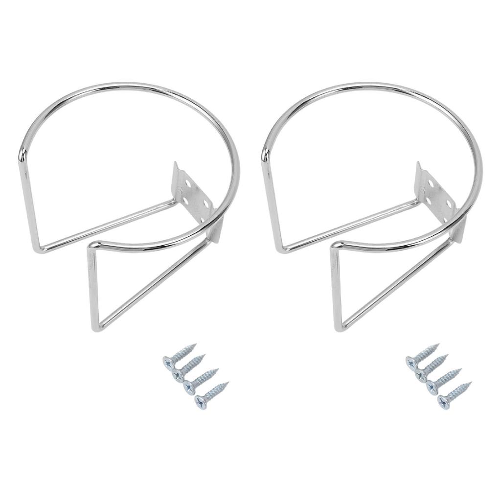 2Pcs Boat Cup Holder Multifunctional Universal Stainless Steel Drink Holder for Boat Yacht Truck