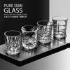 Pure Semi Shot Glasses, 50ml, Set of 4 / PURE SEMI GLASS Clear Glass Glasses, Espresso Glasses, Shochu Glasses, Whiskey, Brandy