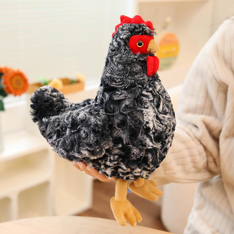 Мягкая игрушка 27 см Серия 'Симулированная курица' Плюшевая игрушка Петух и Курица Плюшевая кукла Подарок на день рождения ребенка Домашний декор