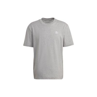 Originals Trefoil Solid Logo Print Crew Neck Футболка с короткими рукавами Мужские топы Серый HF1982