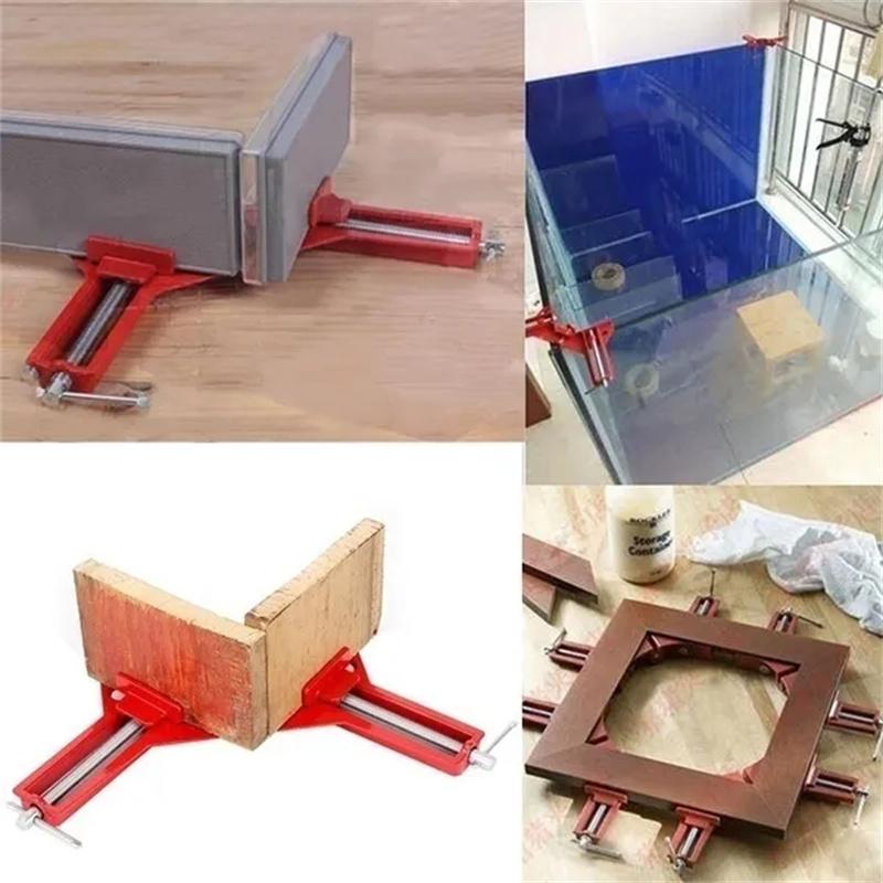1/2/4 шт. алюминиевый сплав портативный 90° аквариум прямоугольный зажим фоторамка фиксированный угловой зажим набор для деревообработки инструменты DIY