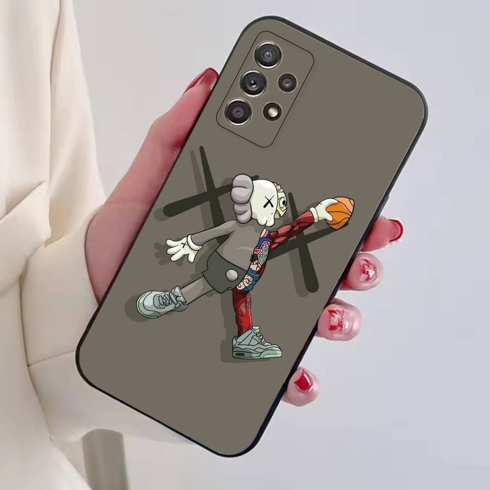 P-Pop Art Mixk K-KAWS Phone Case Black Silicone Soft For Samsung S25,S24,S21,S22,S23,S30,Ultra,S20,Plus,Fe,Lite