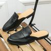 Уличная кожаная обувь Muller, мужская повседневная обувь ручной работы, модные мокасины без застежек, классические мужские тапочки, удобные туфли на плоской подошве, ленивые туфли