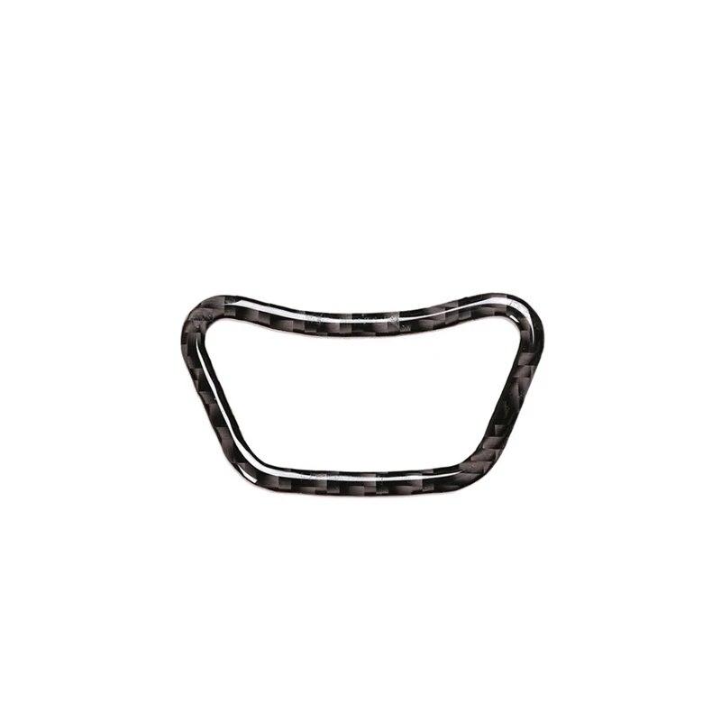 Car Styling Real Carbon Fiber Auto Interior Center Control MENU Button Frame Cover Trim For BMW 5 Series E60 E61 2004-2010