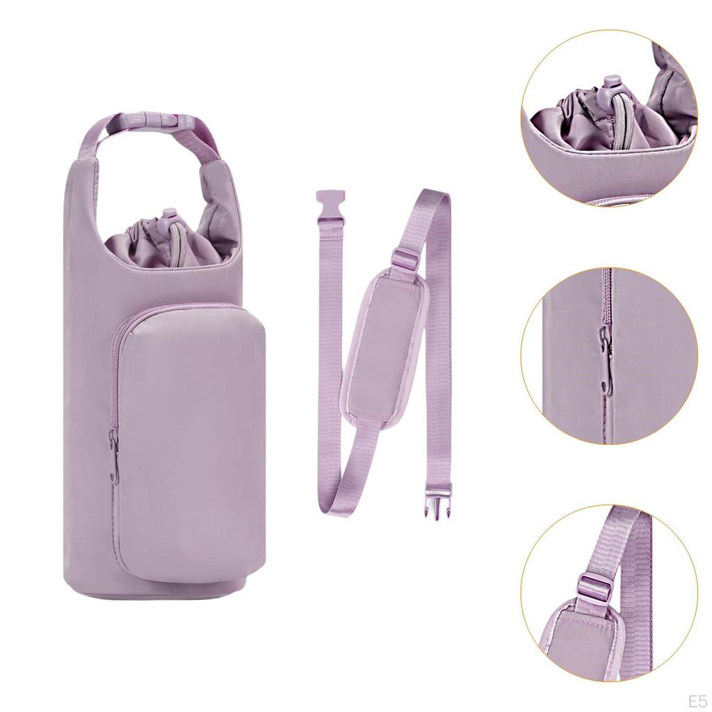 Water Bottle Carrier Bag Cup Cover Outdoor Sleeve Holder Pouch for Picnic