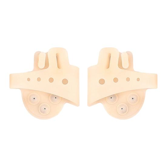 1 пара силиконовых разделителей для пальцев ног, распорки для пальцев ног, подушечки для снятия боли при косточках стопы, подошвенном фасциите, дышащие, нескользящие, поддерживающие корректоры косточек