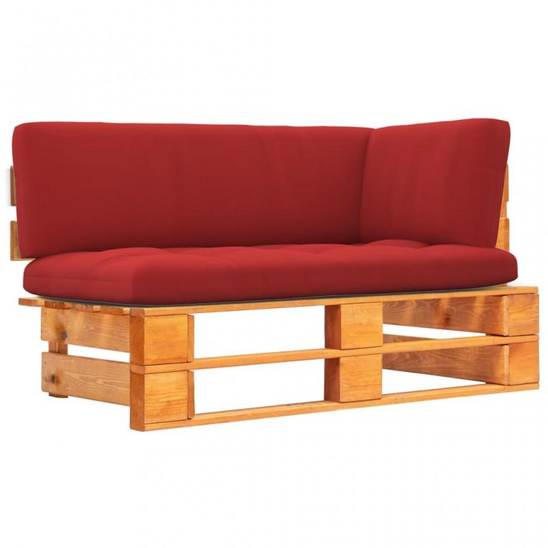 Day and Night - Day and Night Corner Sofa Pallets Garden Pine Wood Impregnated Honey Brown