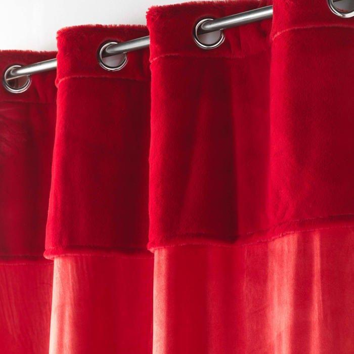 Штора из мягкой щетины 140 x 240 см Красные ласки