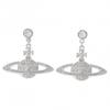 Vivienne Westwood Mini Bath Relief Drop Earrings Silver [Item]