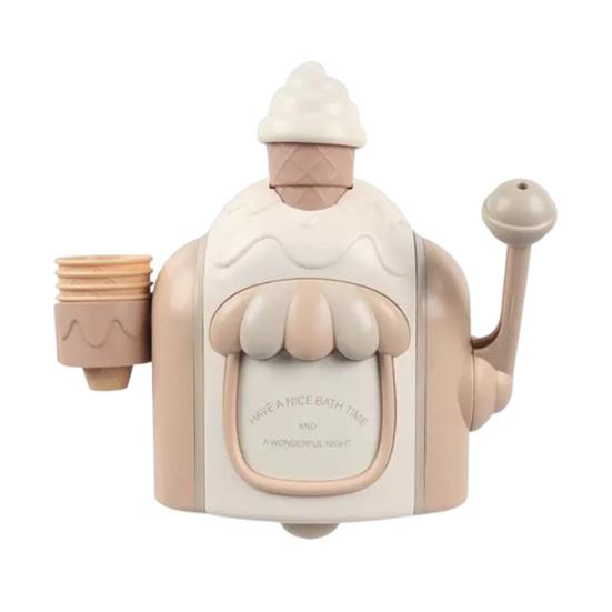 Детские игрушки для ванной Машина для создания пены в виде мороженого Реалистичная машина для десертов из пены на присоске Интерактивная игра с водой для малышей и детей